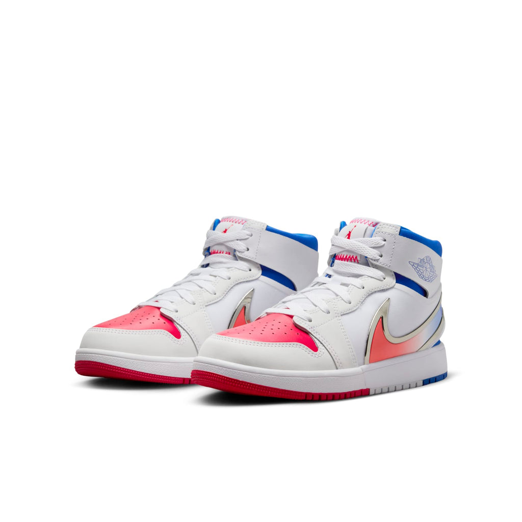(GS) Air Jordan 1 Mid RM EasyOn 'White Racer Blue Red' FQ1281-100