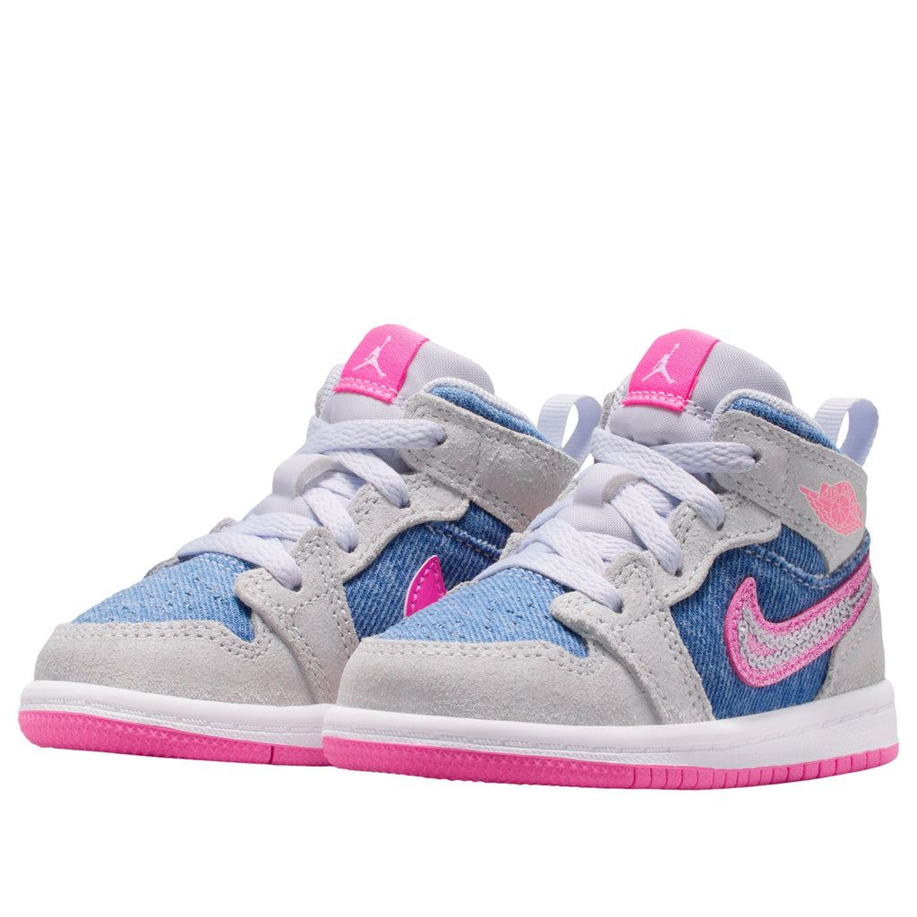 (TD) Air Jordan 1 Mid SE 'Denim Sequin' HQ2000-400