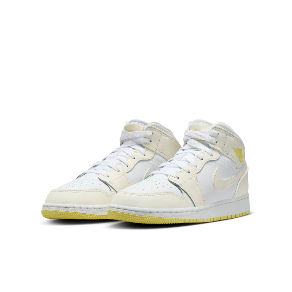 (GS) Air Jordan 1 Mid 'Sail Light Laser Orange' FD8780-181