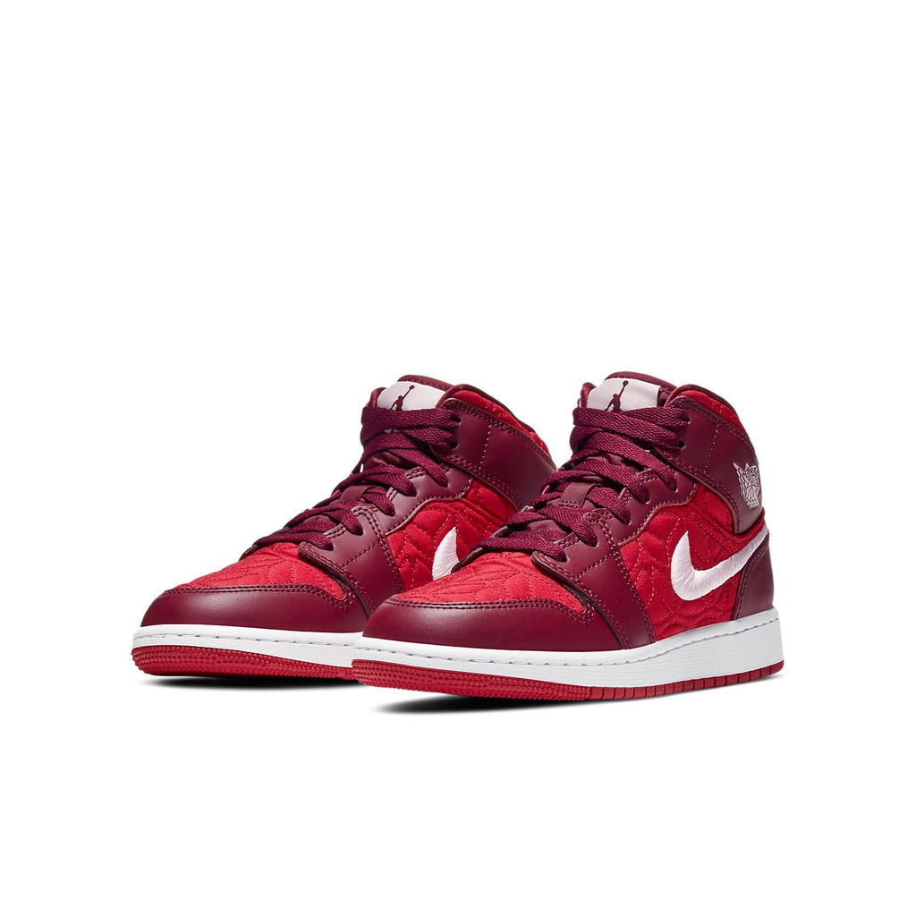 (GS) Air Jordan 1 Mid SE 'Red Quilted' AV5174-600