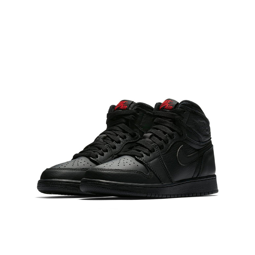(GS) Air Jordan 1 Retro High OG 'Black University Red' 575441-022