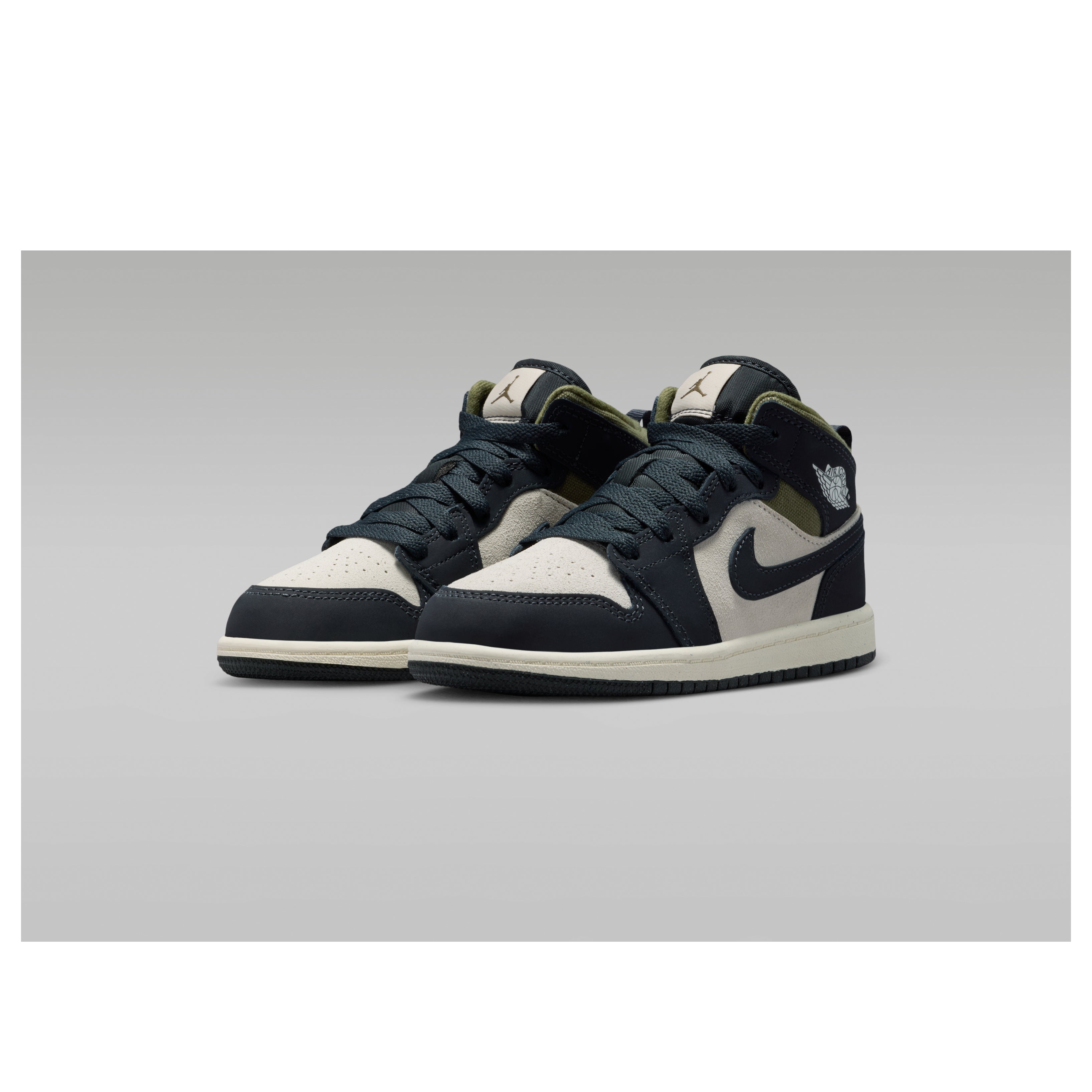 (PS) Air Jordan 1 Mid SE 'Off Noir Medium Olive' HV4444-102