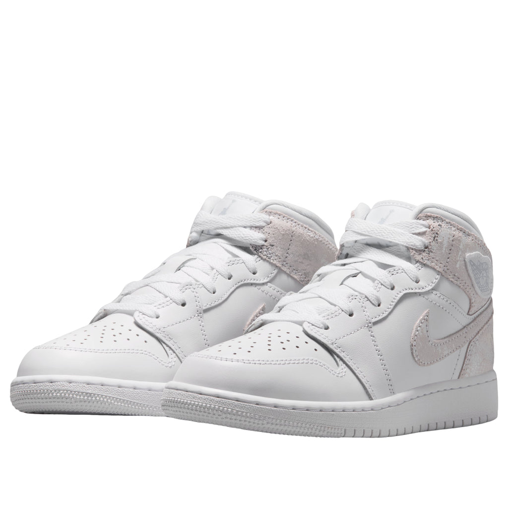 (GS) Air Jordan 1 Mid SE 'White Field Silver' IR2320-100
