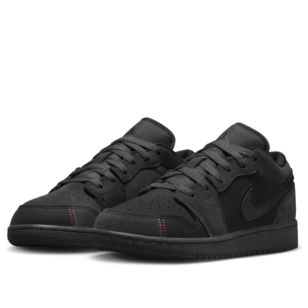 (GS) Air Jordan 1 Low SE Craft 'Dark Smoke Red' FQ7757-001