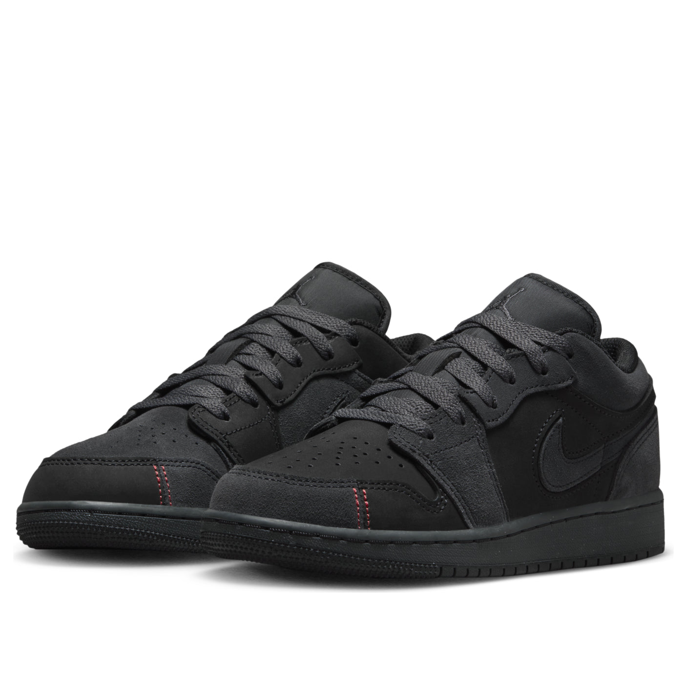 (GS) Air Jordan 1 Low SE Craft 'Dark Smoke Red' FQ7757-001