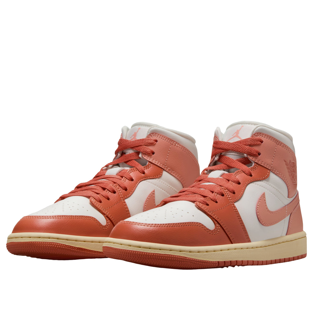 (WMNS)	Air Jordan 1 Mid 'Madder Root'  BQ6472-180