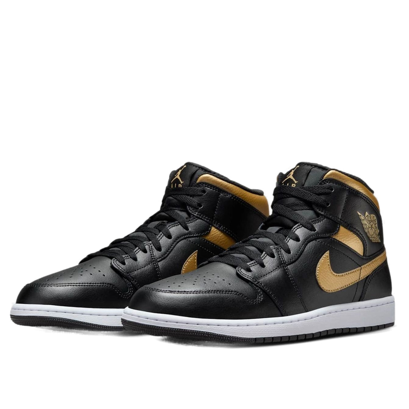 Air Jordan 1 Mid 'Black Metallic Gold' DQ8426-071