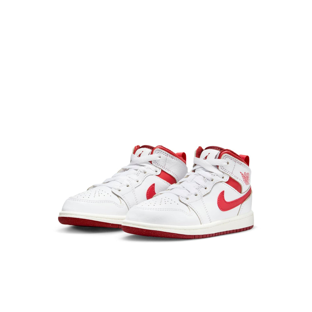 (PS) Air Jordan 1 Mid SE 'White Dune Red' FJ3467-160