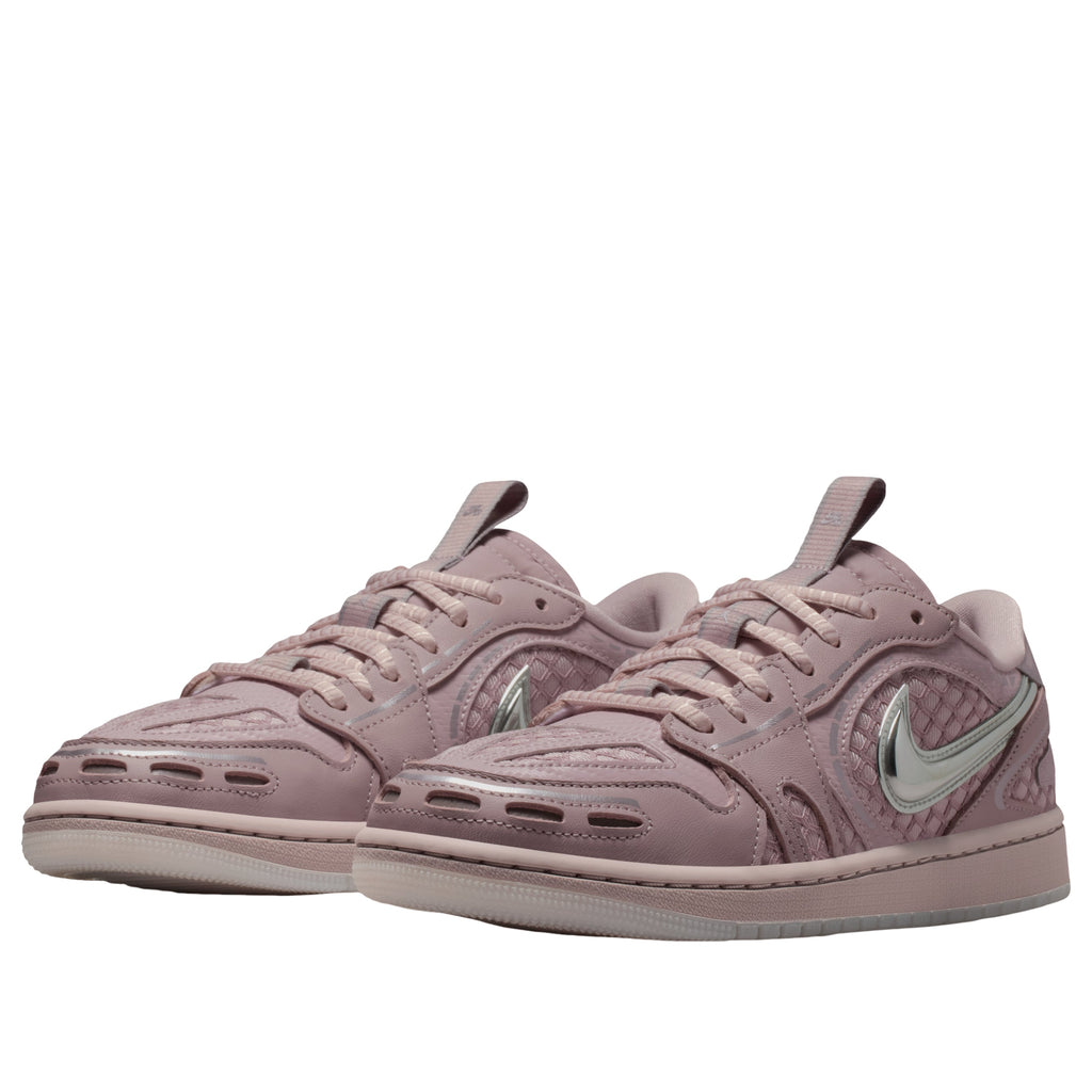 (WMNS) Air Jordan 1 Low Method of Make 'Particle Rose Metallic Silver' HQ2186-601