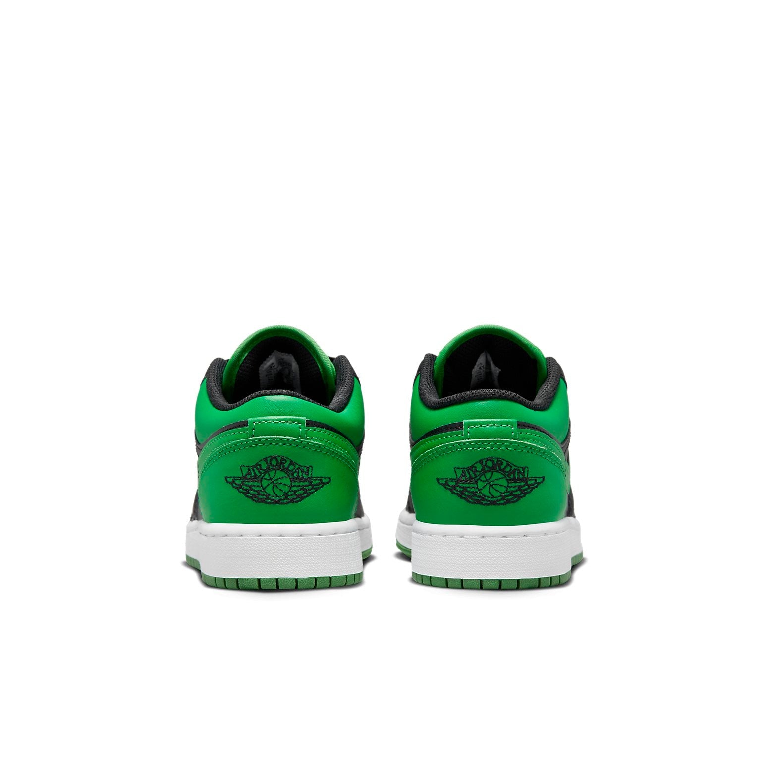(GS) Air Jordan 1 Low 'Black & Lucky Green' 553560-065