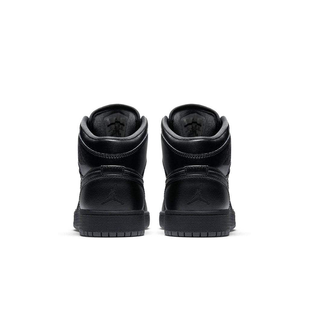 (GS) Air Jordan 1 Retro Mid 'Black Dark Grey Outsole' 554725-021