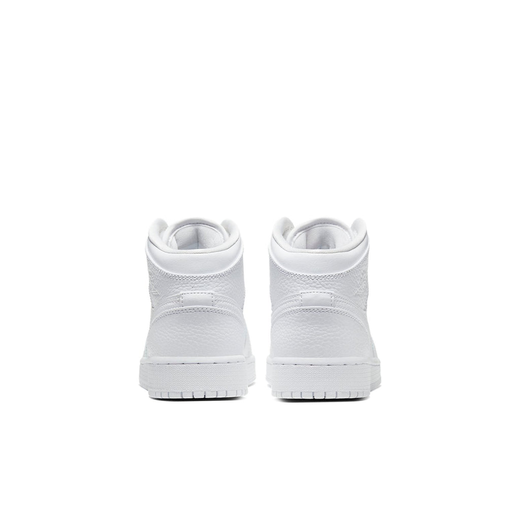 (GS) Air Jordan 1 Mid 'Triple White' 554725-130