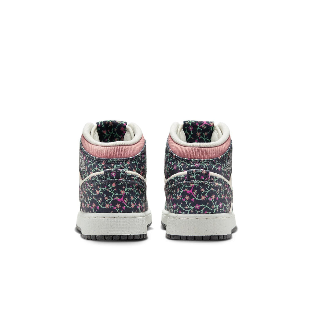 (GS) Air Jordan 1 Mid 'Floral Canvas' FJ3451-001