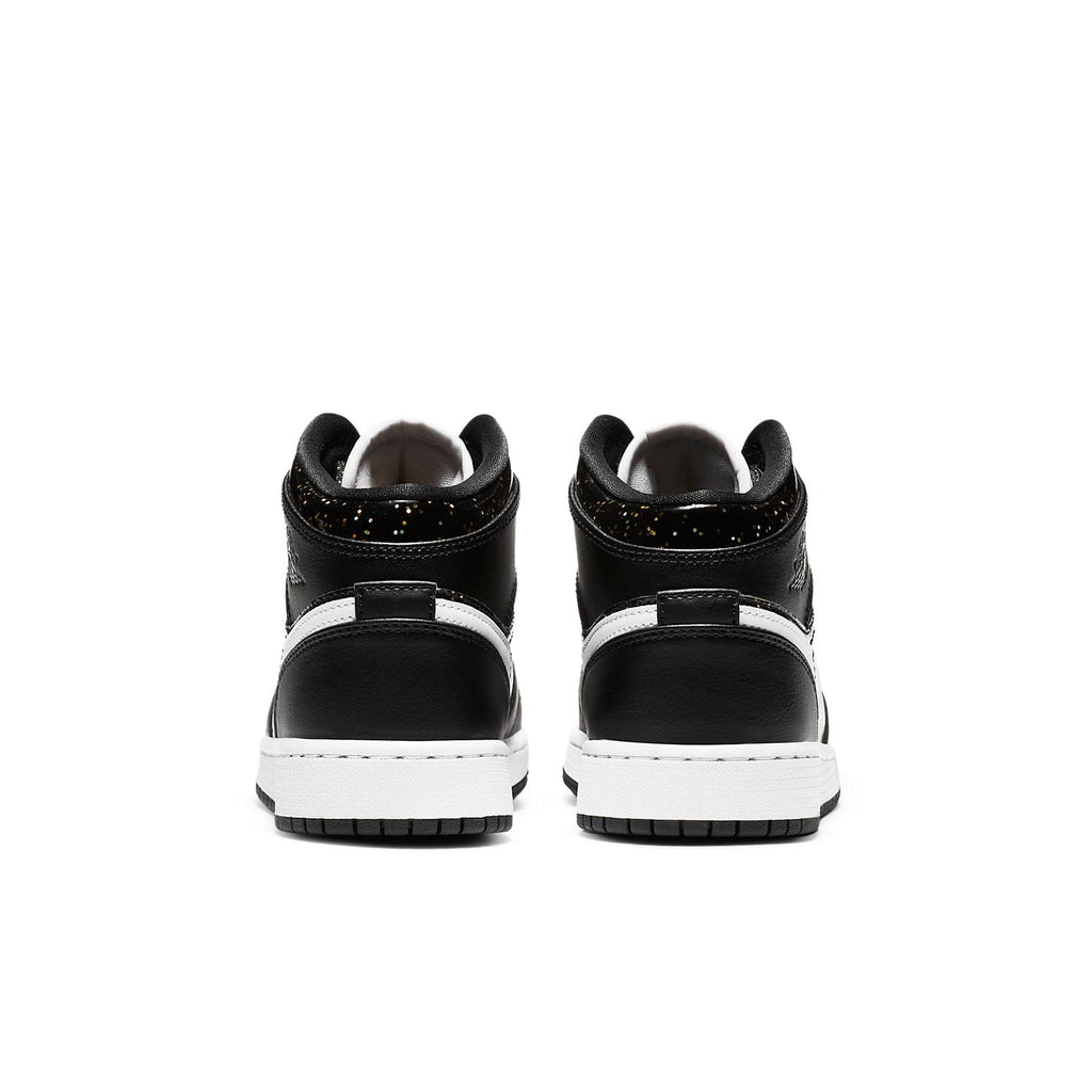 (GS) Air Jordan 1 Mid SE 'Black Glitter' AV5174-001