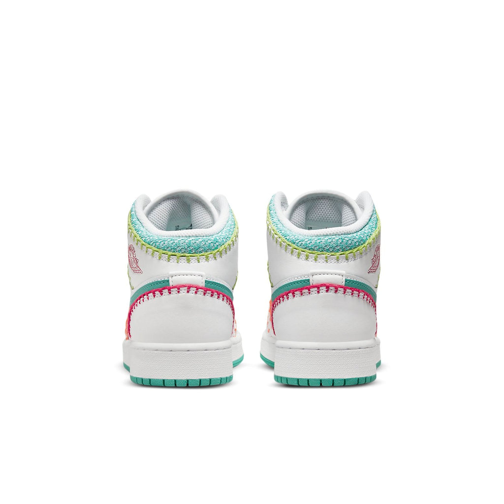 (GS) Air Jordan 1 Mid SE 'Multi Knit' DM6218-100