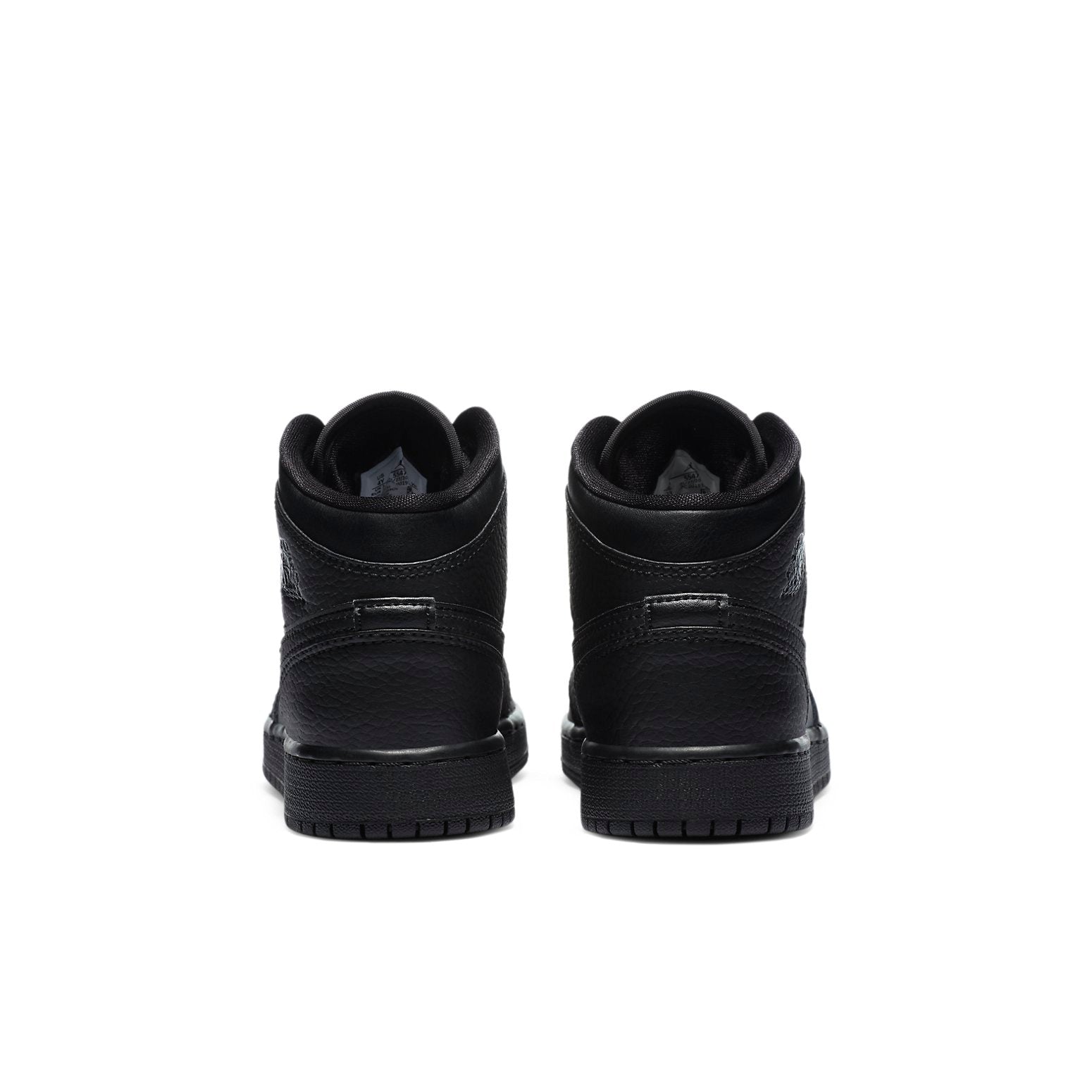 (GS) Air Jordan 1 Mid 'Triple Black' 2020 554725-091