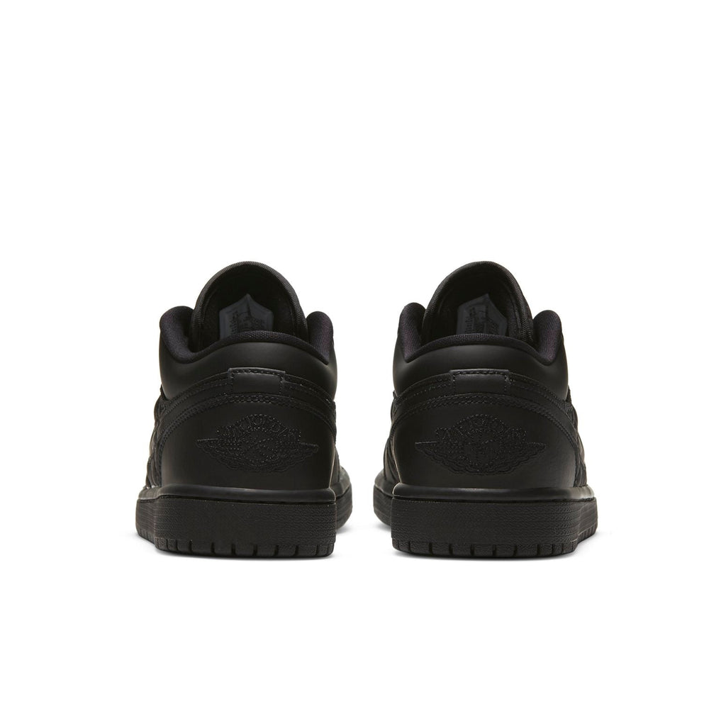 (WMNS) Air Jordan 1 Low 'Triple Black Quilted' DB6480-001