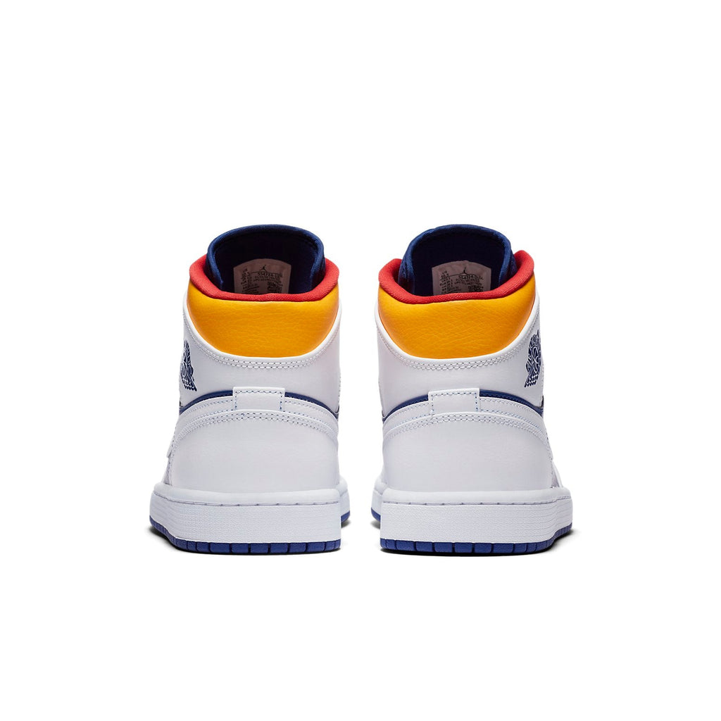 Air Jordan 1 Mid 'White Deep Royal Blue' 554724-131
