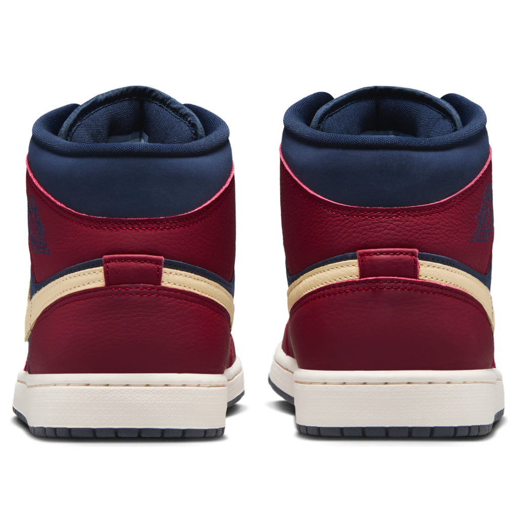 Air Jordan 1 Mid 'Team Red Obsidian' IO7449-600