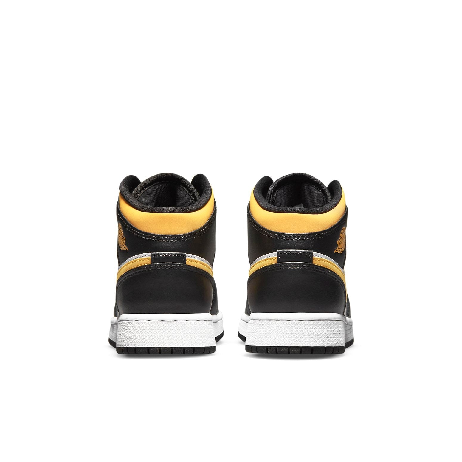 (GS) Air Jordan 1 Mid 'Black University Gold' 554725-177