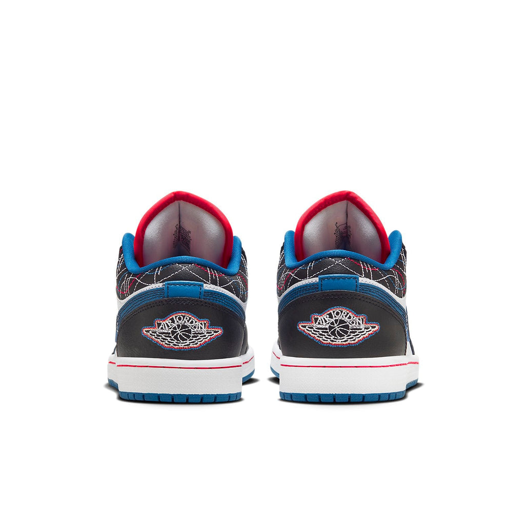 Air Jordan 1 Low 'White Industrial Blue Siren Red' FV3622-141