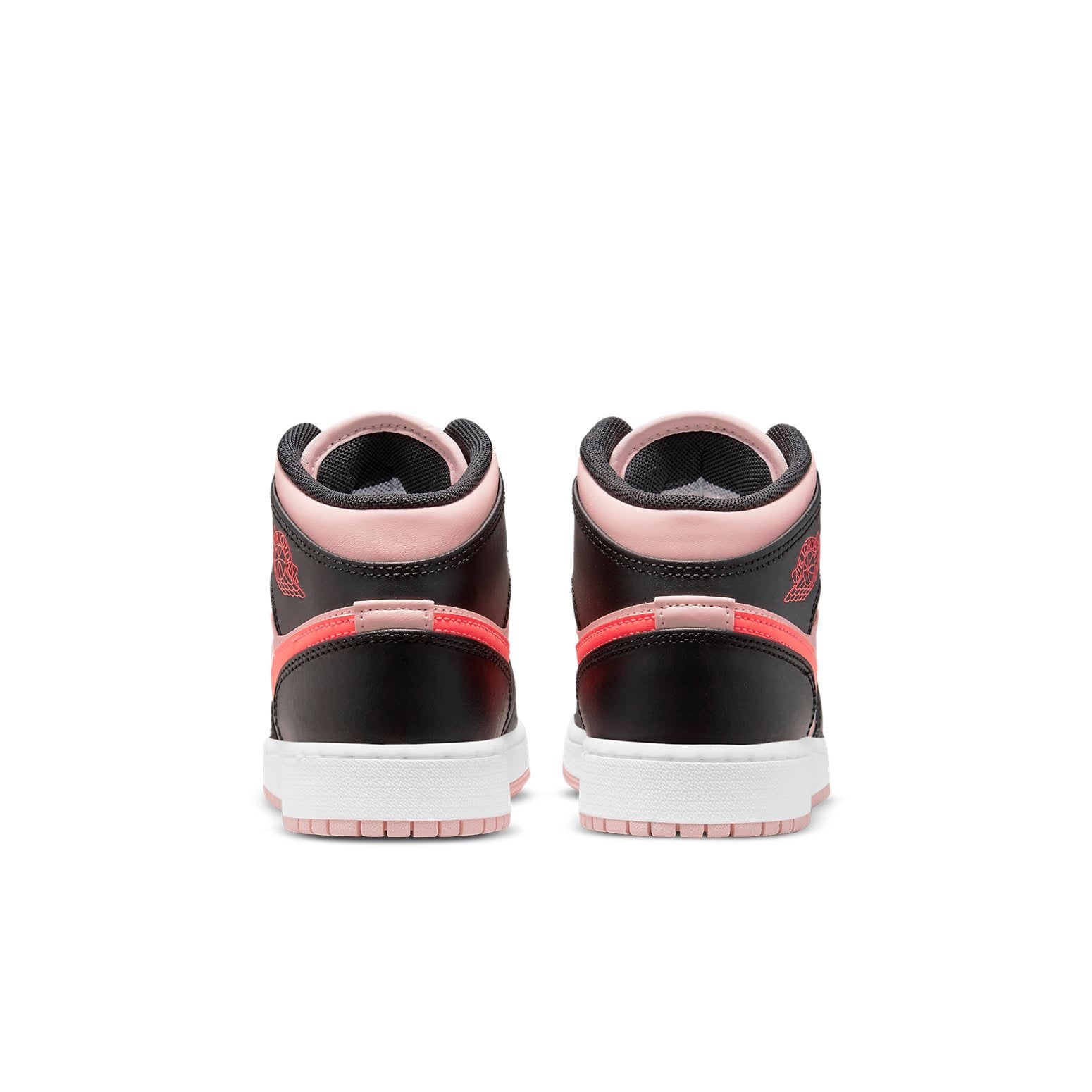 (GS) Air Jordan 1 Mid 'Black Pink Crimson' 554725-604