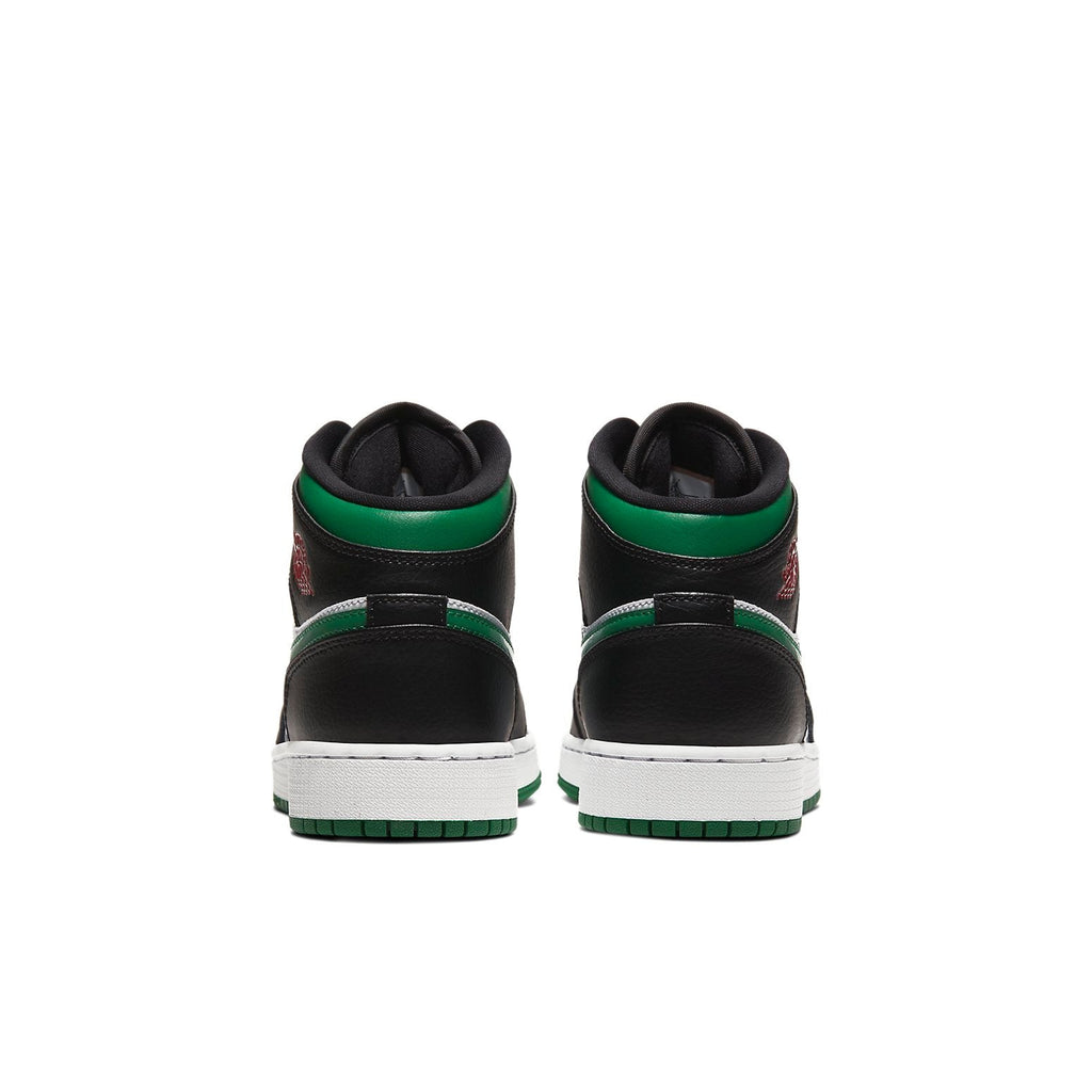 (GS) Air Jordan 1 Mid 'Black Pine Green' 554725-067