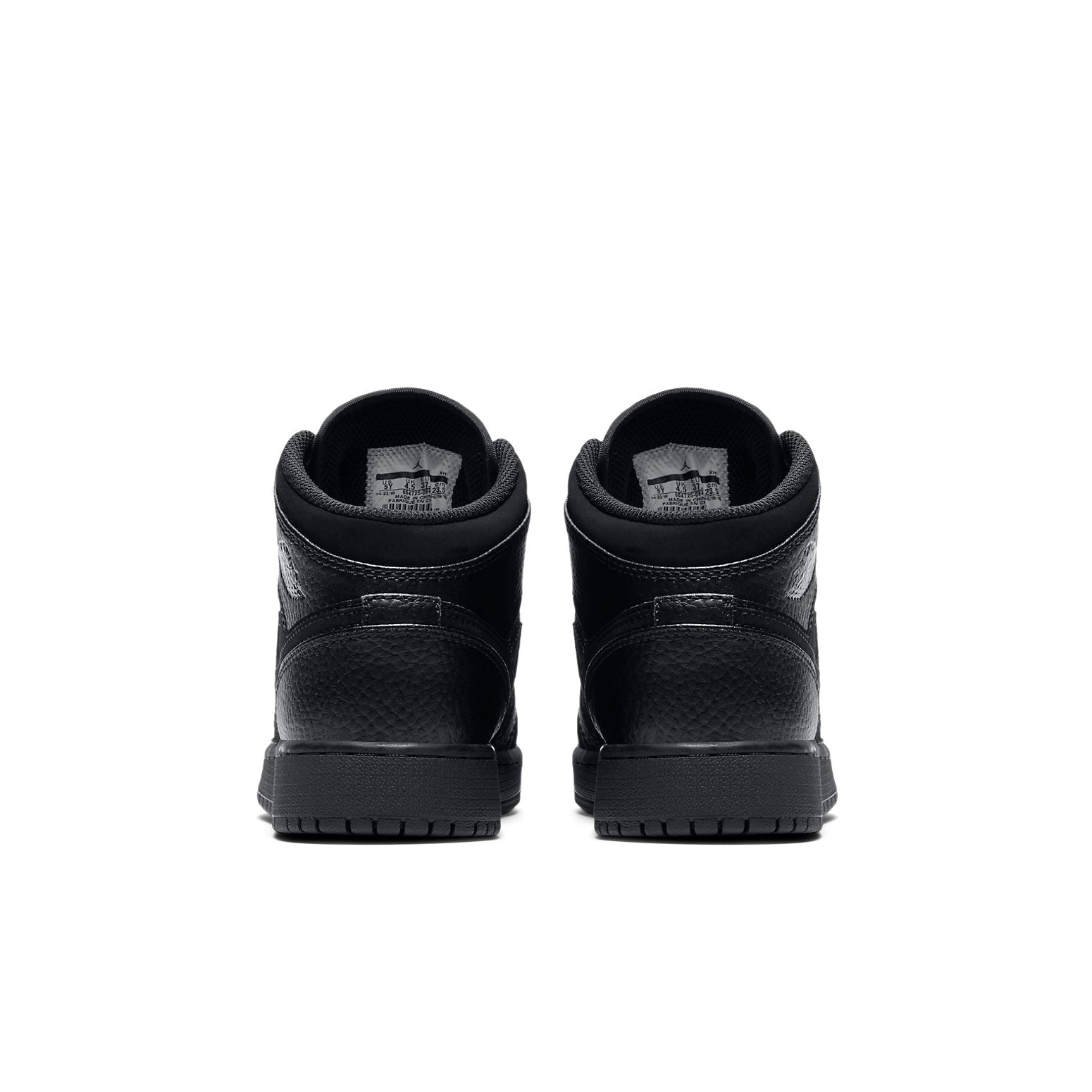 (GS) Air Jordan 1 Mid 'All Black' 554725-064