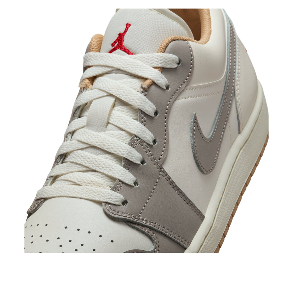 Air Jordan 1 Low 'Sail Fire Red College Grey' 553558-169