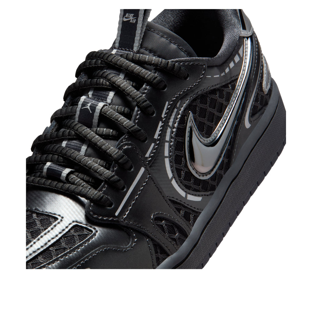(WMNS) Air Jordan 1 Low Method of Make V3 'Black Metallic Silver' HQ2186-001