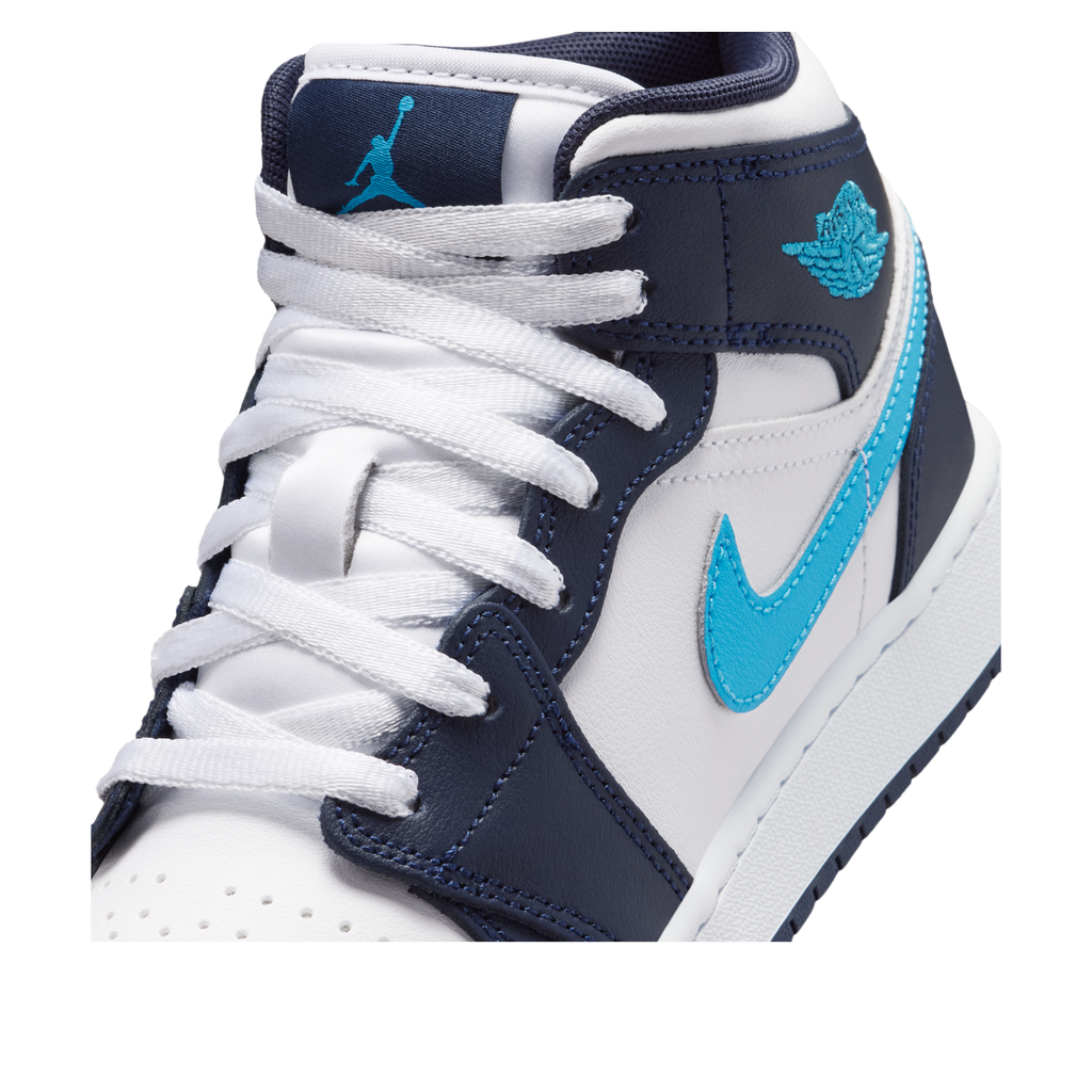 (GS) Air Jordan 1 Mid 'Obsidian White' DQ8423-404