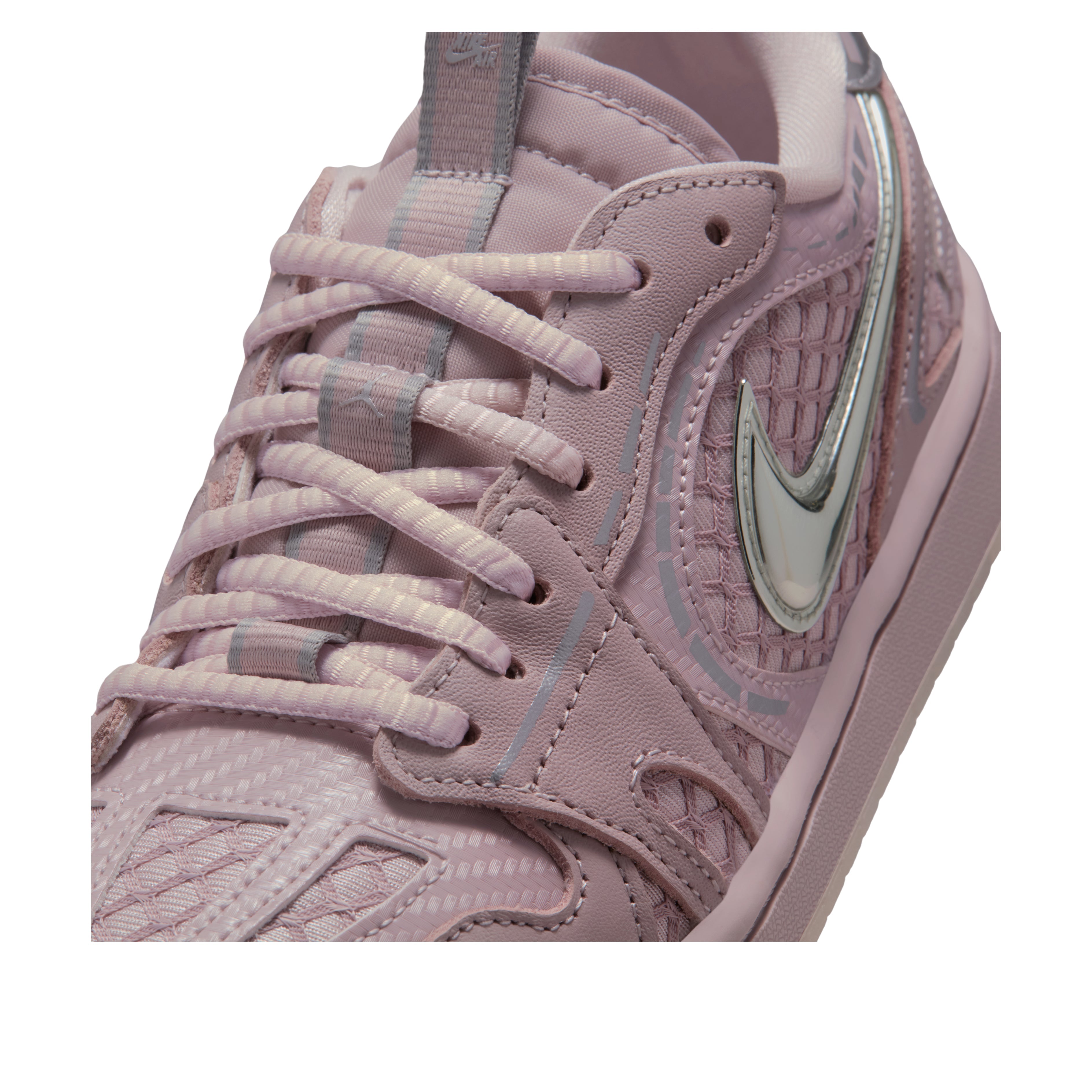 (WMNS) Air Jordan 1 Low Method of Make 'Particle Rose Metallic Silver' HQ2186-601