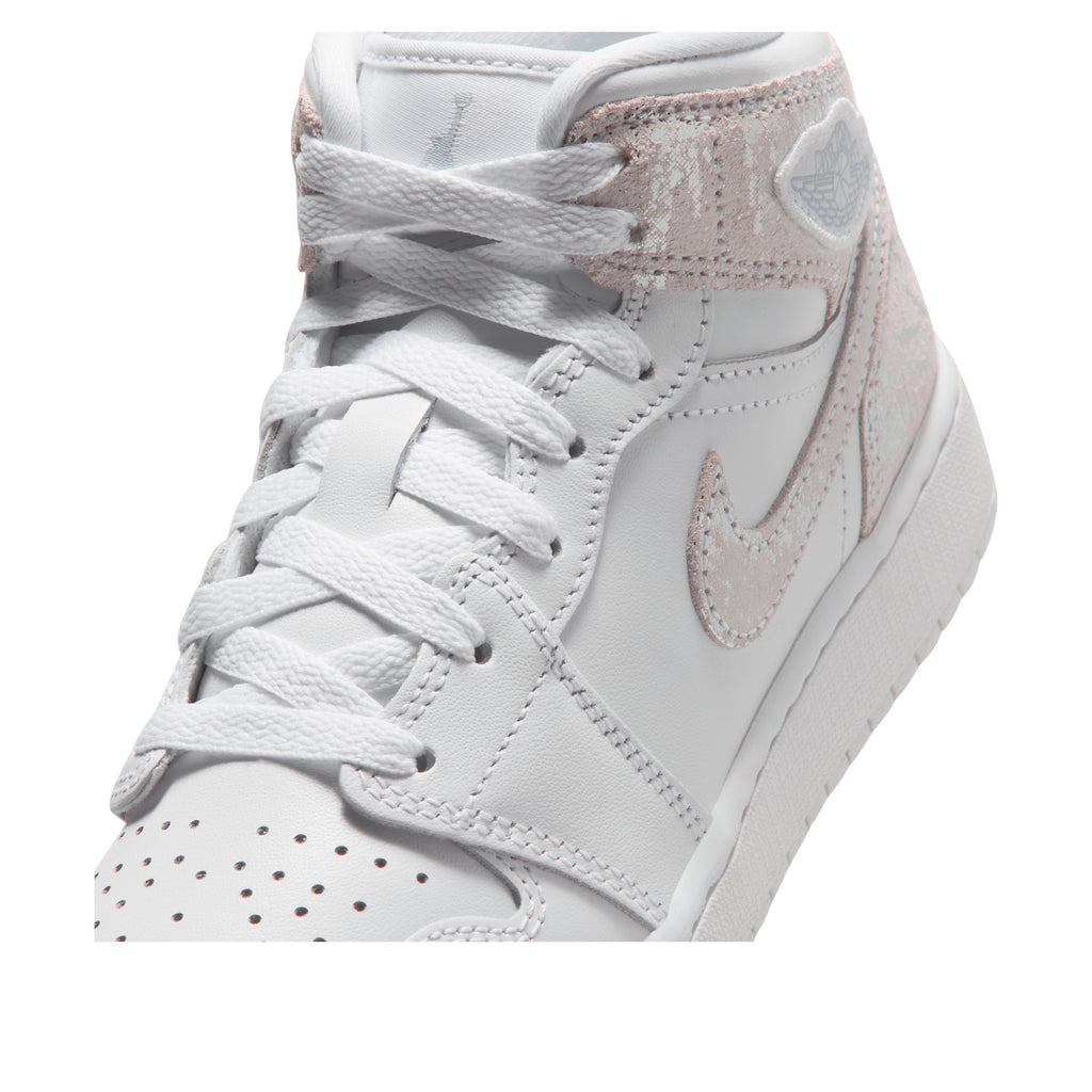 (GS) Air Jordan 1 Mid SE 'White Field Silver' IR2320-100
