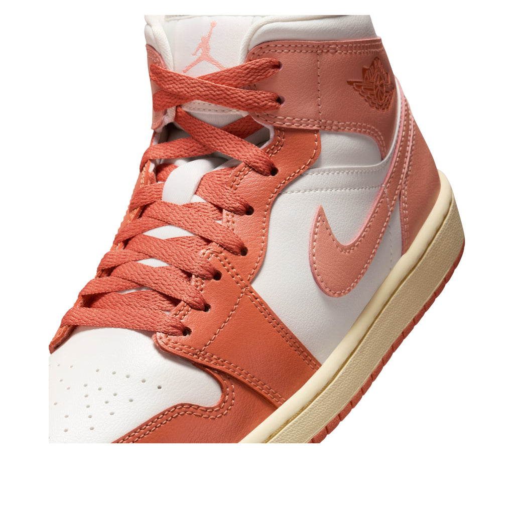 (WMNS)	Air Jordan 1 Mid 'Madder Root'  BQ6472-180