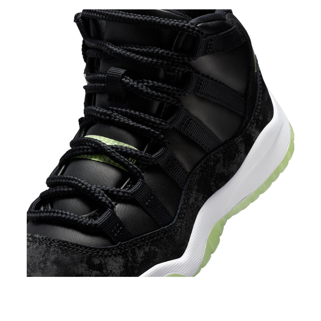 (PS) Air Jordan 11 Retro 'Black Barely Volt' IB1379-001