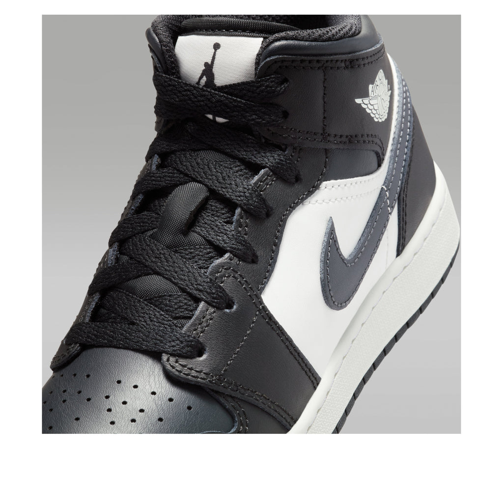 (GS) Air Jordan 1 Mid 'Black Summit White Off Noir' DQ8423-010