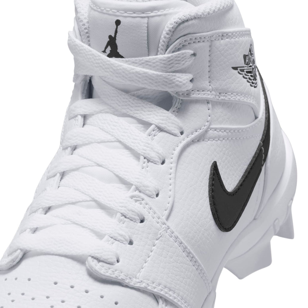 (GS) Air Jordan 1 Mid Cleat 'White Black' HF6883-100
