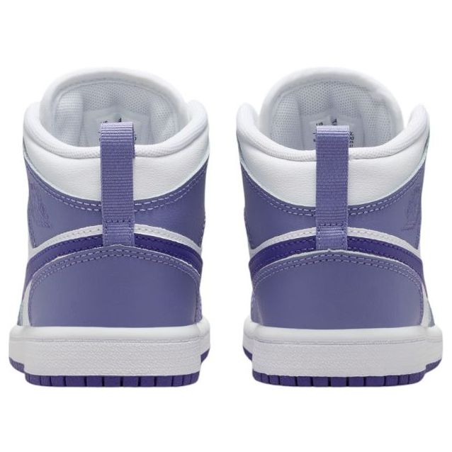 (PS) Air Jordan 1 Mid 'Dusty Amethyst White Court Purple' DQ8424-500