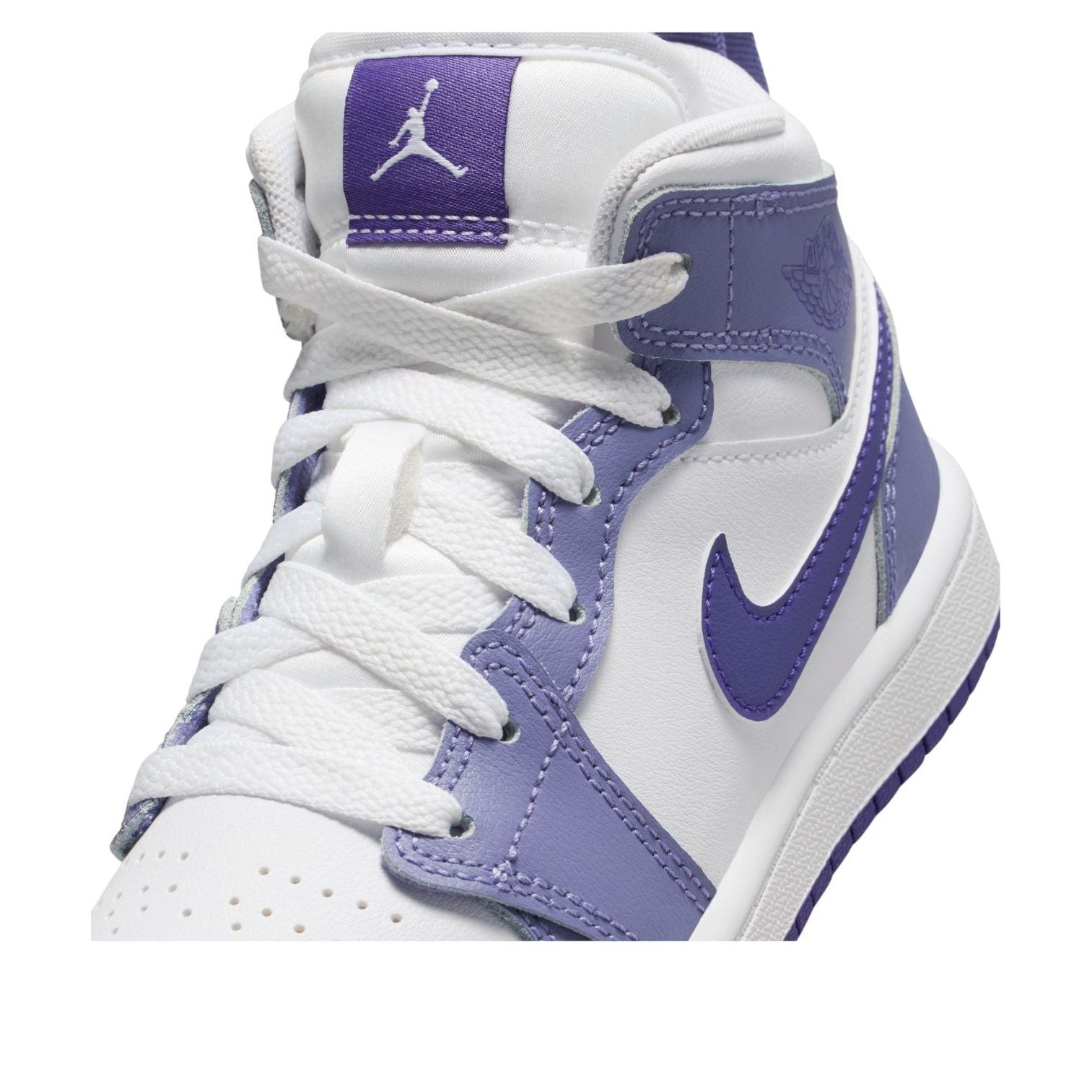 (PS) Air Jordan 1 Mid 'Dusty Amethyst White Court Purple' DQ8424-500