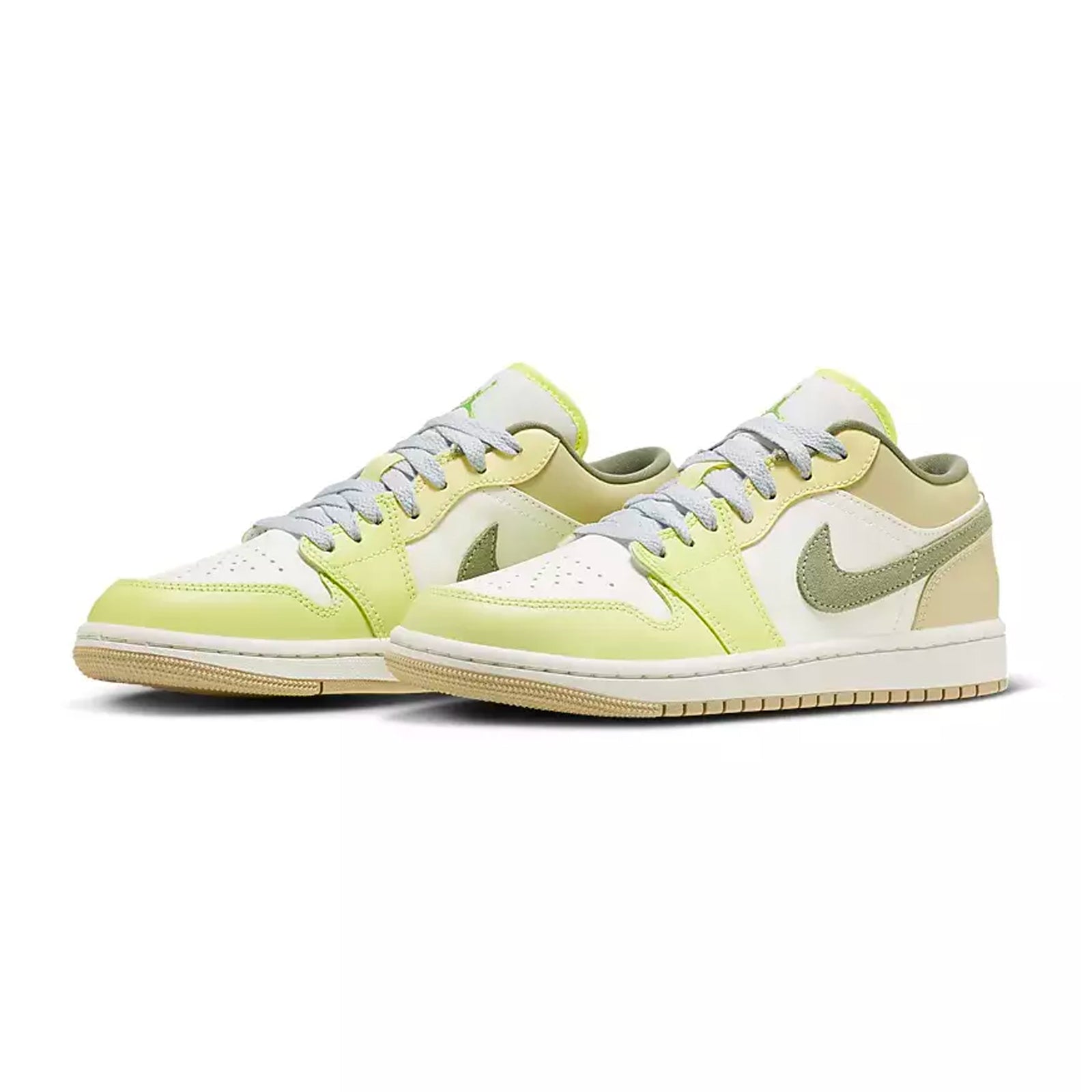(WMNS) Air Jordan 1 Low 'Sail Oil Green Light Lemon' FD9906-131