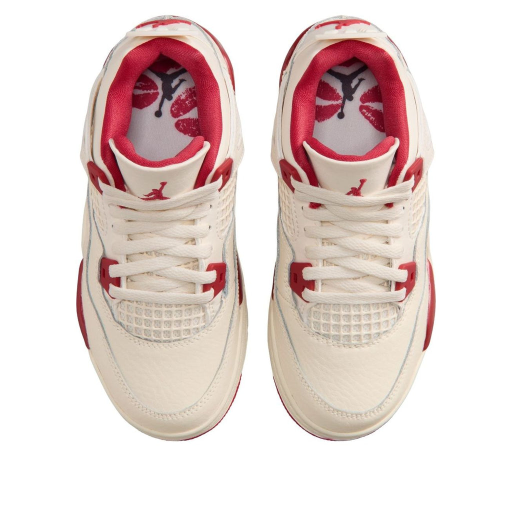 (PS) Air Jordan 4 'Pale Ivory Tough Red' HV4385-108