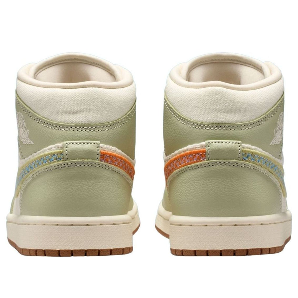 (WMNS) Air Jordan 1 Mid Woven 'Olive Aura' II0570-302