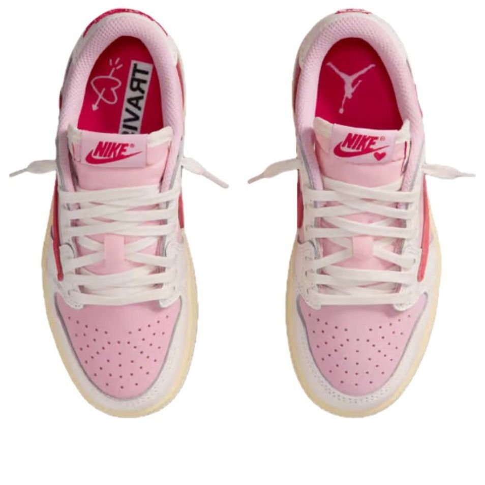 (PS) Air Jordan x Travis Scott 1 Retro Low OG 'Sail Tropical Pink' IQ7605-101