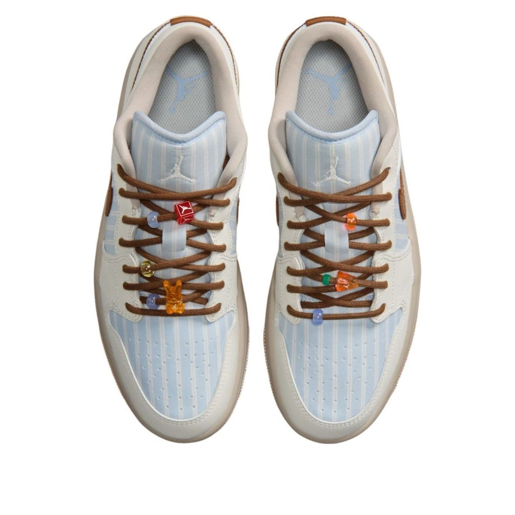 (WMNS) Air Jordan 1 Low Pinstripe Pack 'Hydrogen Blue Cream' IR7553-422