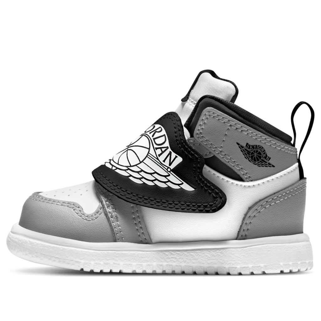 (TD) Air Jordan 1 Sky logo 'White Black Grey' BQ7196-102