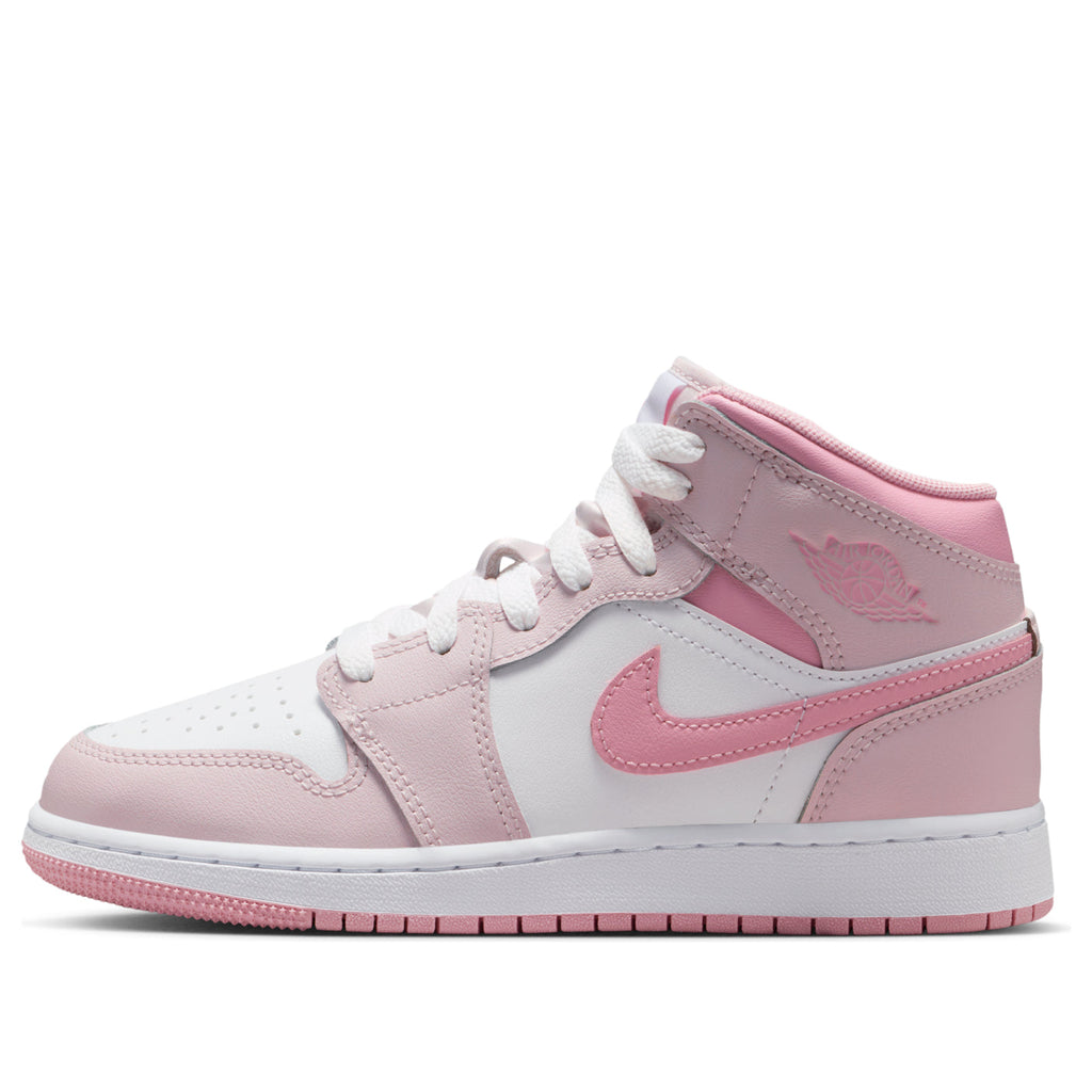 (GS) Air Jordan 1 Mid 'Pearl Pink White' DQ8423-600