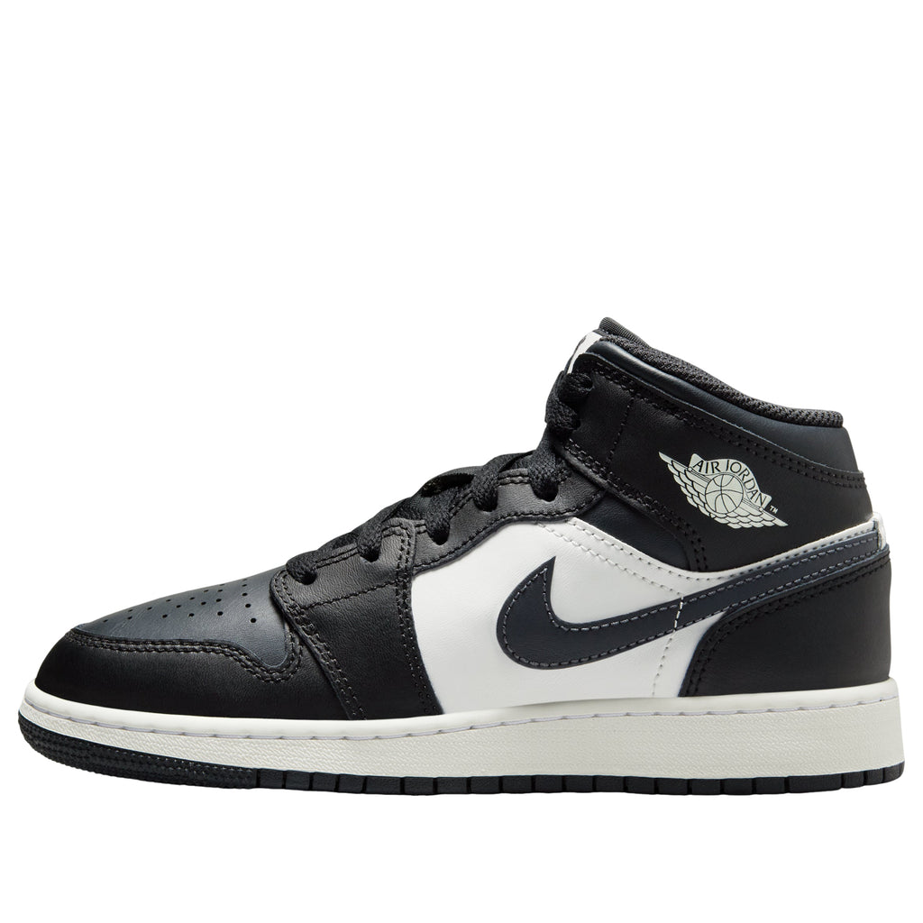 (GS) Air Jordan 1 Mid 'Black Summit White Off Noir' DQ8423-010