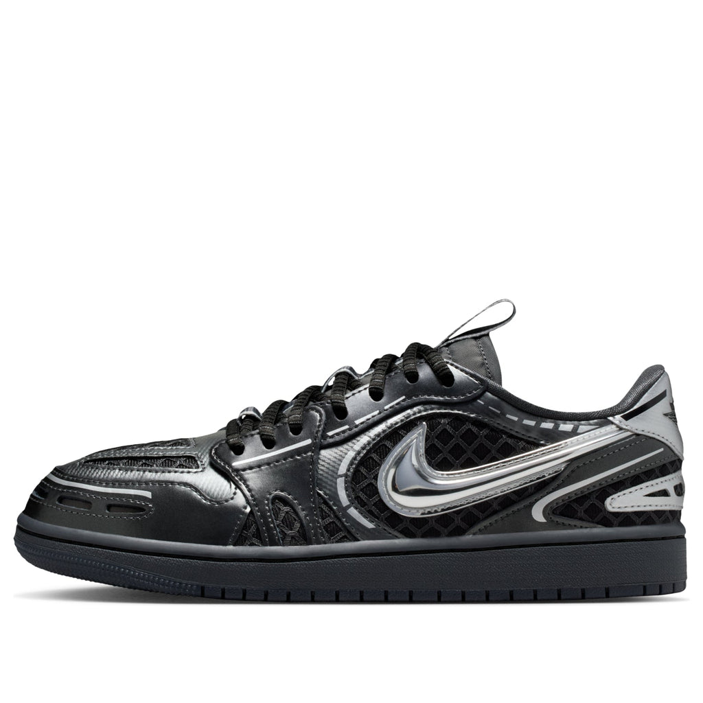 (WMNS) Air Jordan 1 Low Method of Make V3 'Black Metallic Silver' HQ2186-001